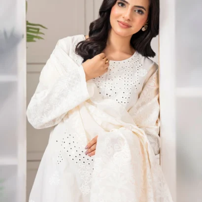 3 Piece Lawn Suit-Embroidered