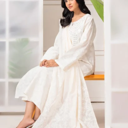 3 Piece Lawn Suit-Embroidered