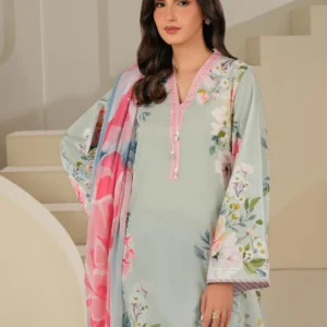 3 Piece Cambric Suit-Printed