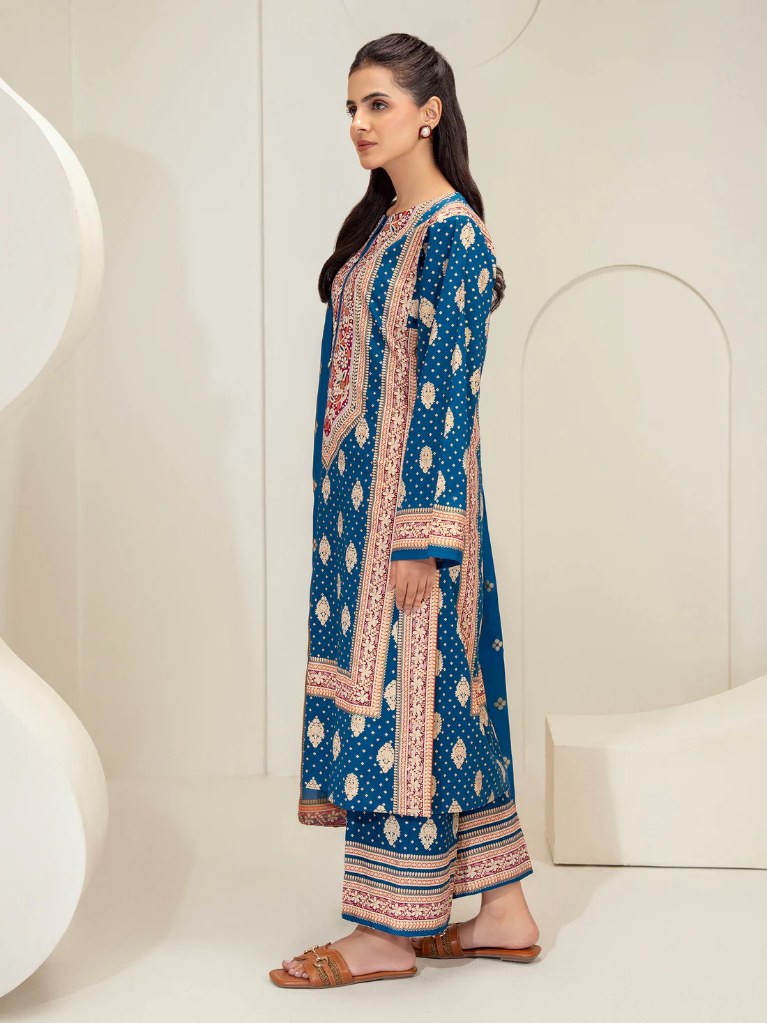 3 Piece Lawn Suit-Paste Print