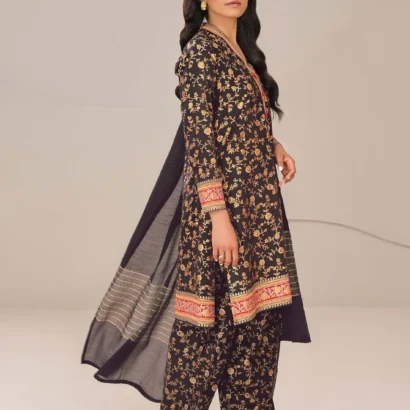 3 Piece Satin Suit-Paste