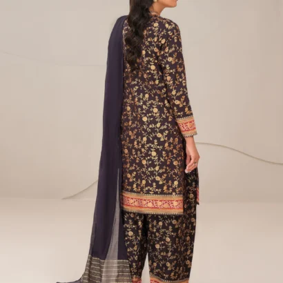 3 Piece Satin Suit-Paste