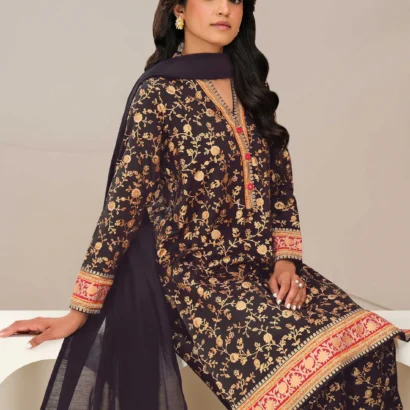 3 Piece Satin Suit-Paste