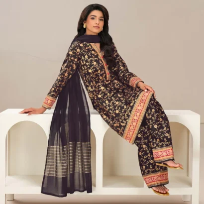 3 Piece Satin Suit-Paste