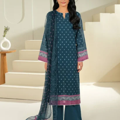 3 Piece Cambric Suit-Printed