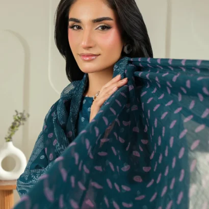 3 Piece Cambric Suit-Printed