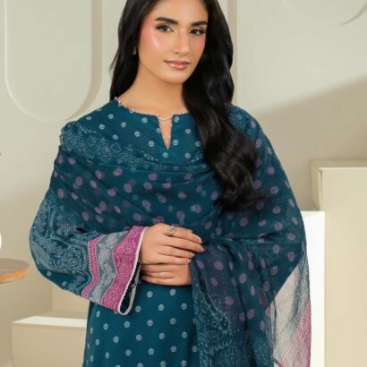 3 Piece Cambric Suit-Printed