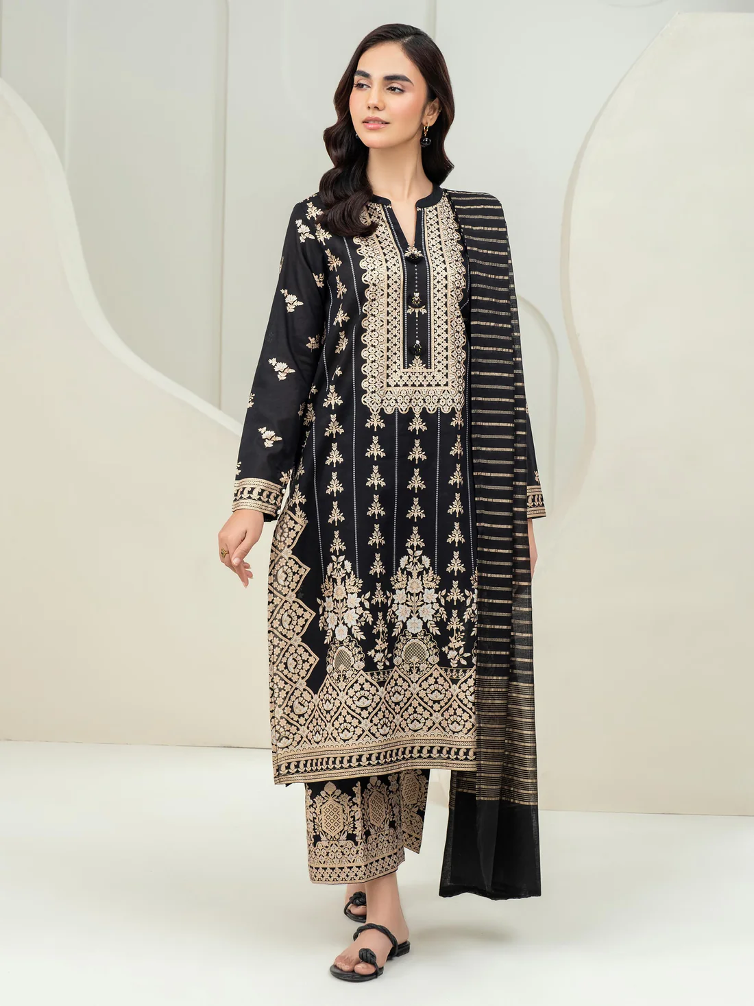 3 Piece Lawn Suit-Paste Print