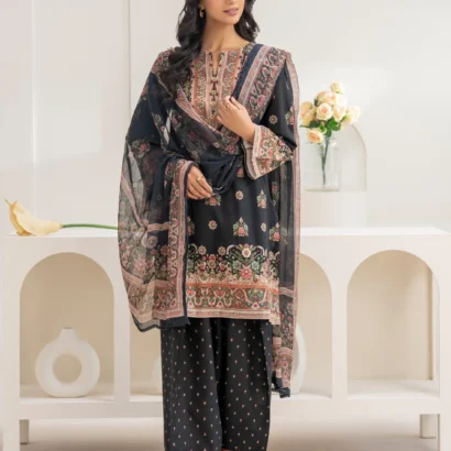 3 Piece Cambric Suit-Printed