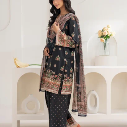 3 Piece Cambric Suit-Printed