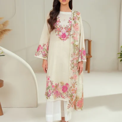 2 Piece Lawn Suit-Printed