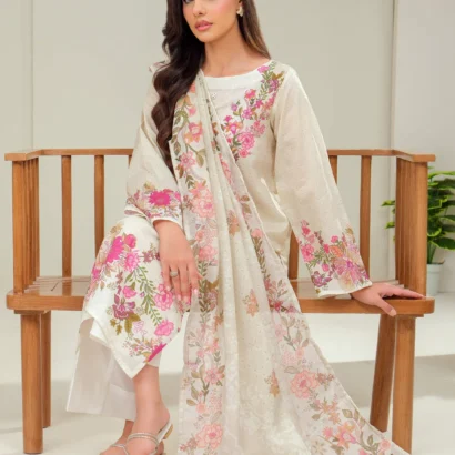 Trendy 2 Piece Lawn Suit-Printed