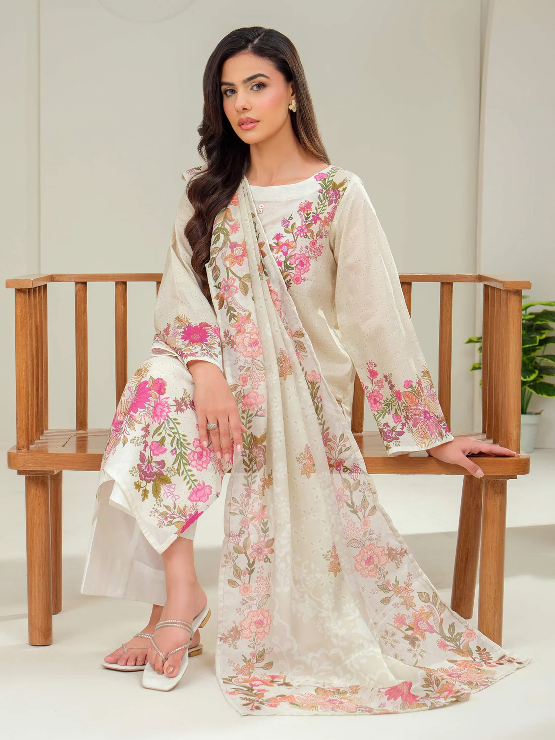 Trendy 2 Piece Lawn Suit-Printed