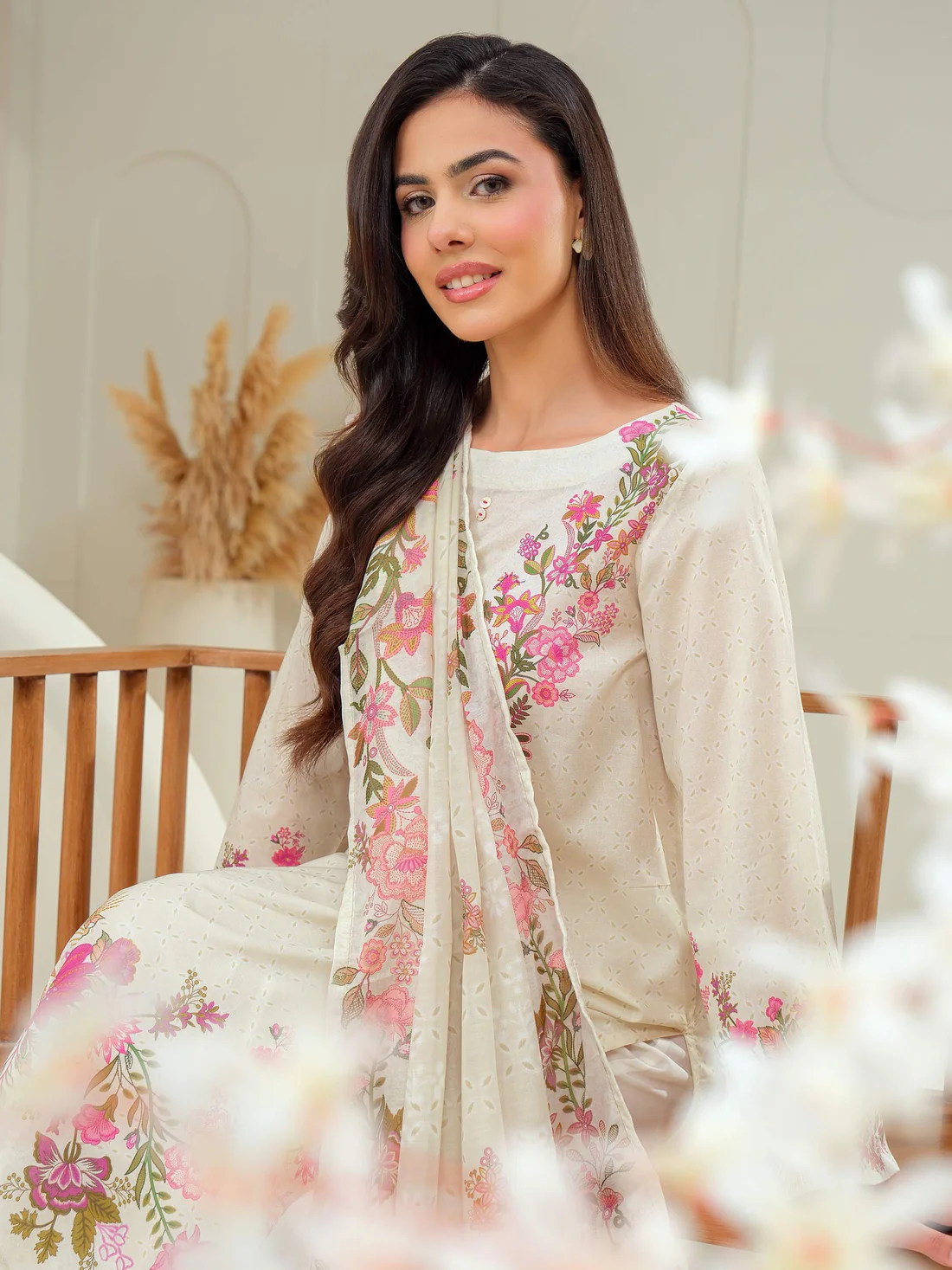 Trendy 2 Piece Lawn Suit-Printed