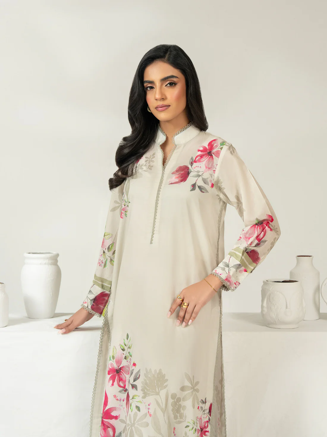 2 Piece Cambric Suit-Printed 2 Piece Cambric Suit-Printed