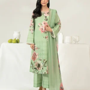 3 Piece Cambric Suit-Printed